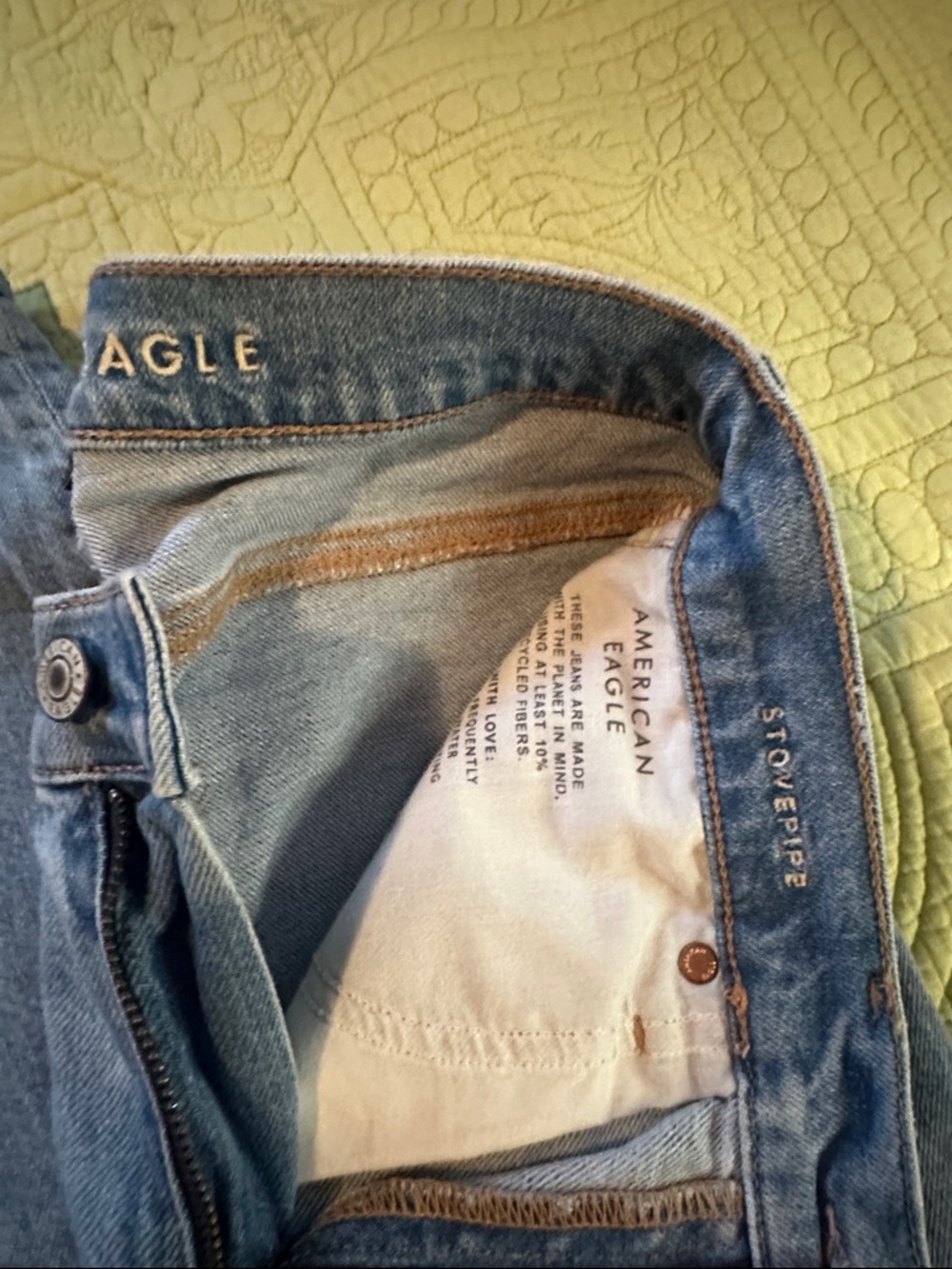 American Eagle Outfitters Blue Denim Ankle Jeans